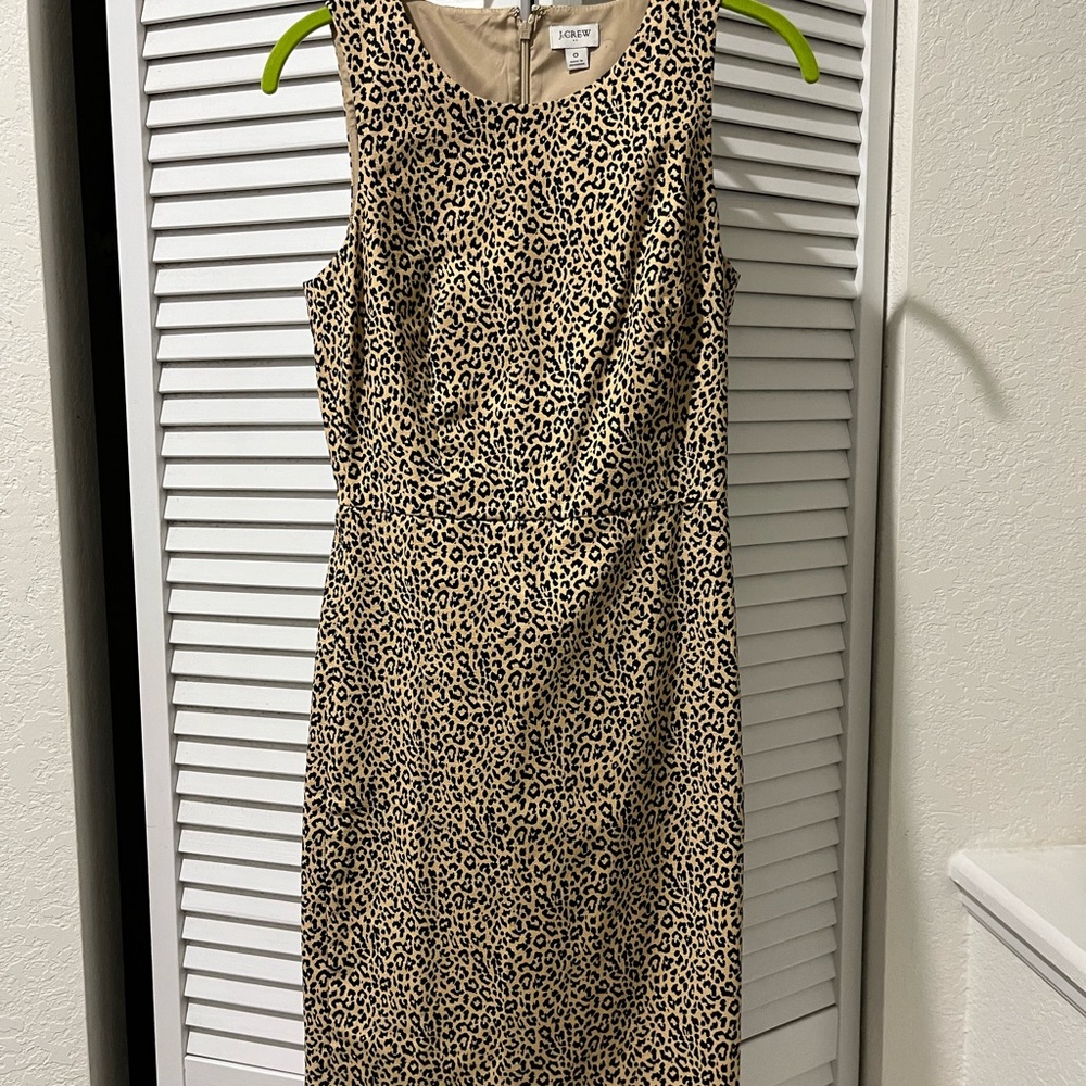 J Crew Cheetah Print Shift Dress